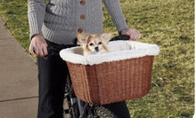 Wicker Bicycle Pet Basket