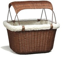 Wicker Bicycle Pet Basket