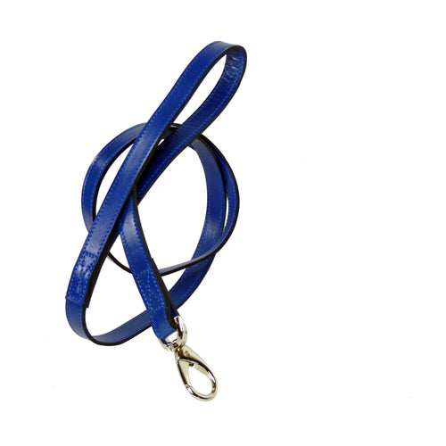 Rodeo Drive Cobalt Blue Leather Leash