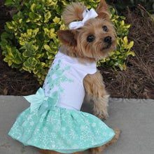 Turquoise Crystal Dog Dress